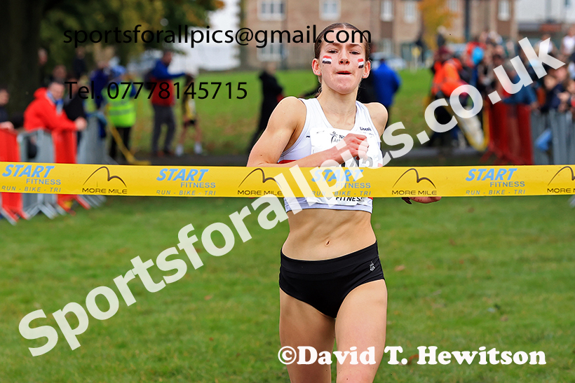 Womens under-17s, 2024 Northern Cross Country Relays, Graves Park, Sheffield.   Photo: David T. Hewitson/Sports for All Pics